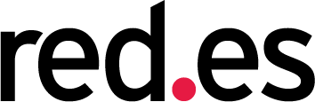 Logo de red.es, entidad pública que promueve el desarrollo digital en España, con un diseño moderno y colores llamativos.